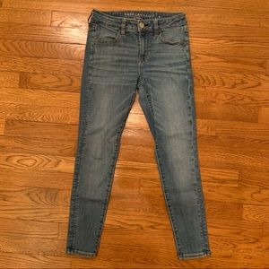 American Eagle Medium Wash Jeggings Skinny Jeans